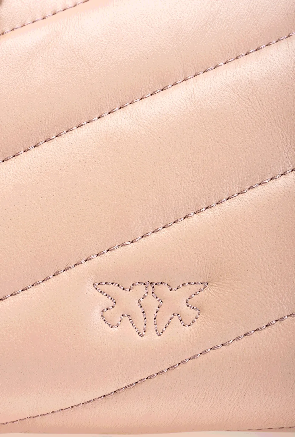 MINI LOVE BAG PUFF MAXI QUILT – dusty pink-antique gold — фото 4