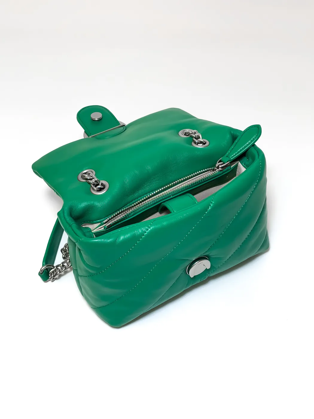 MINI LOVE BAG PUFF MAXI QUILT – green — фото 4