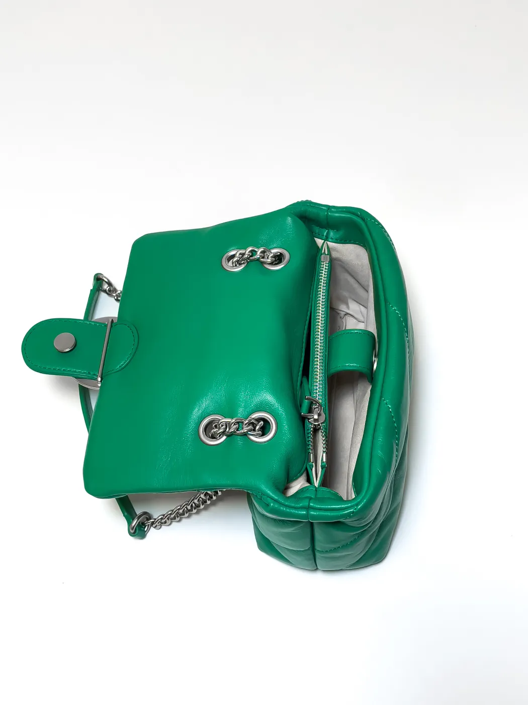 MINI LOVE BAG PUFF MAXI QUILT – green — фото 5
