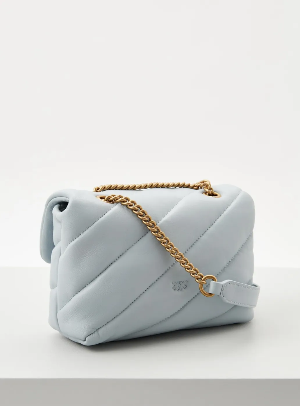 MINI LOVE BAG PUFF MAXI QUILT – grey blue — фото 5
