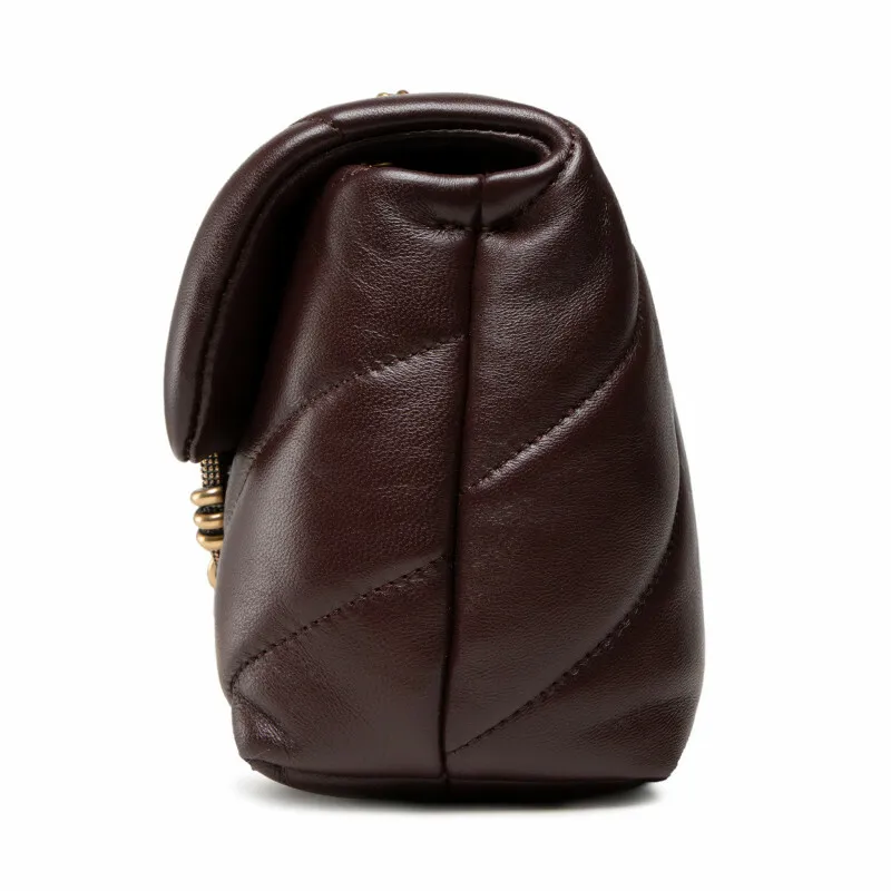 MINI LOVE BAG PUFF MAXI QUILT JEWEL – bordeaux — фото 4