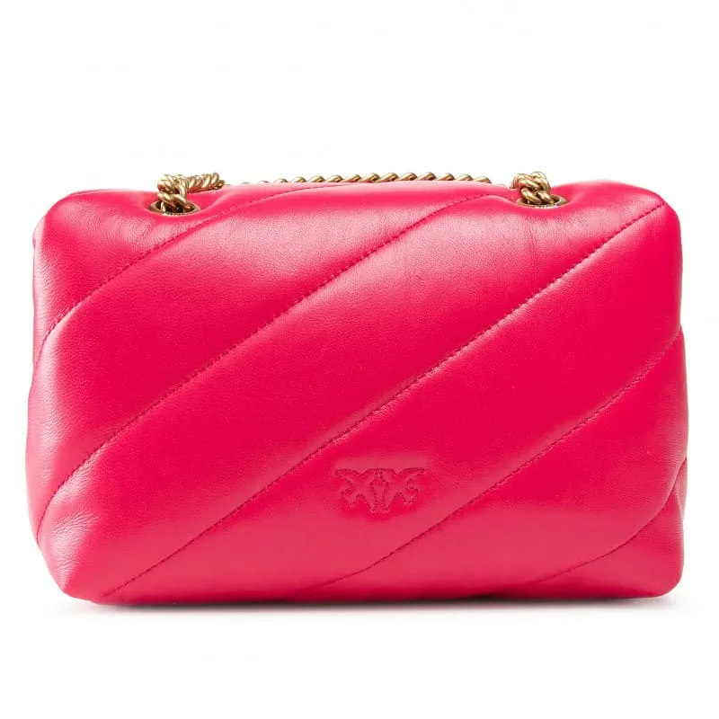 MINI LOVE BAG PUFF MAXI QUILT – magenta — фото 4
