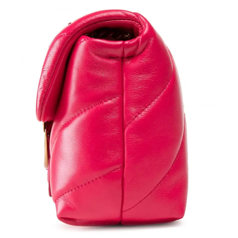 MINI LOVE BAG PUFF MAXI QUILT – magenta — фото 6