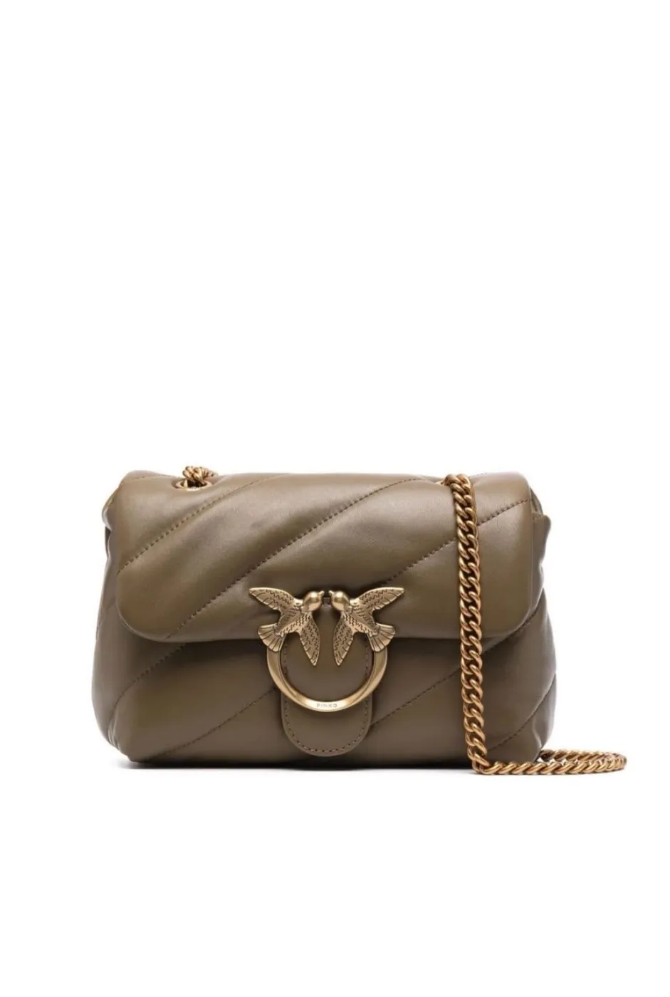 MINI LOVE BAG PUFF MAXI QUILT – olive — фото 1