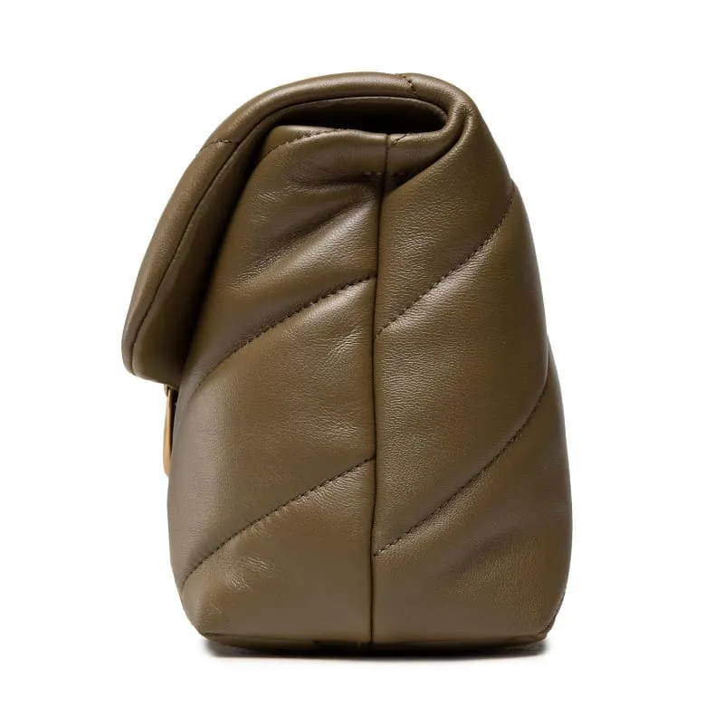 MINI LOVE BAG PUFF MAXI QUILT – olive — фото 4