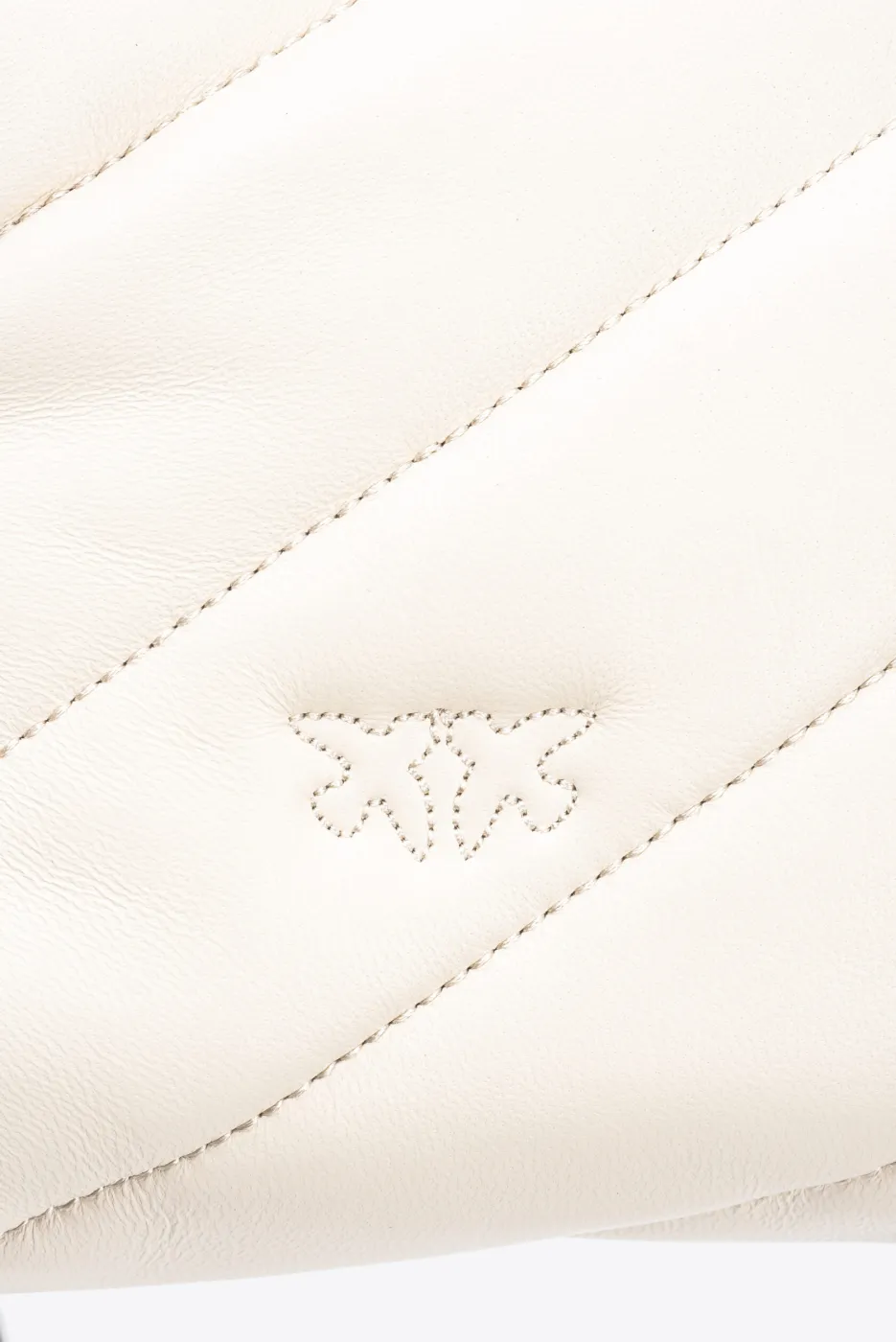 MINI LOVE BAG PUFF MAXI QUILT – white silver — фото 8
