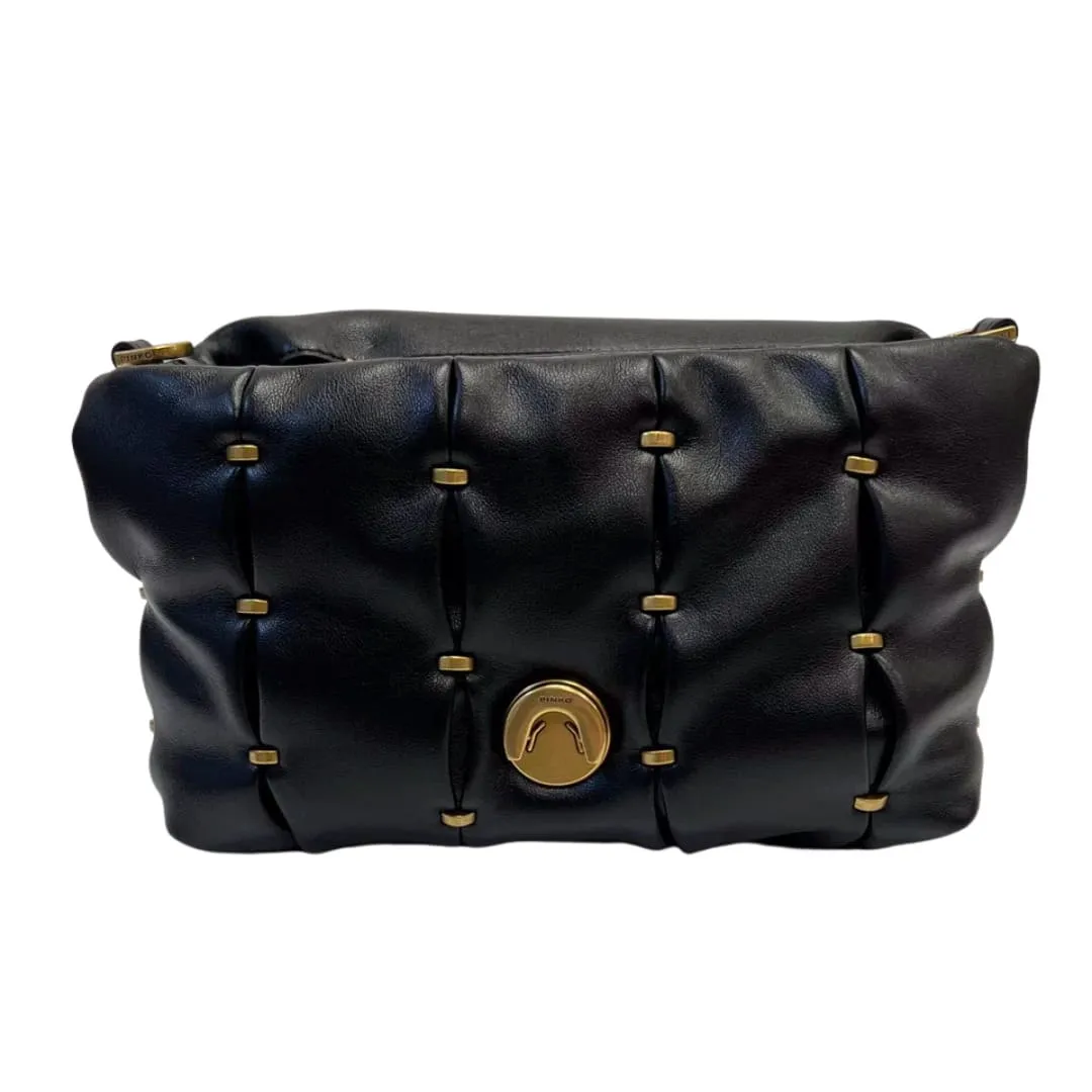MINI LOVE BAG PUFF PINCHED – black — фото 4