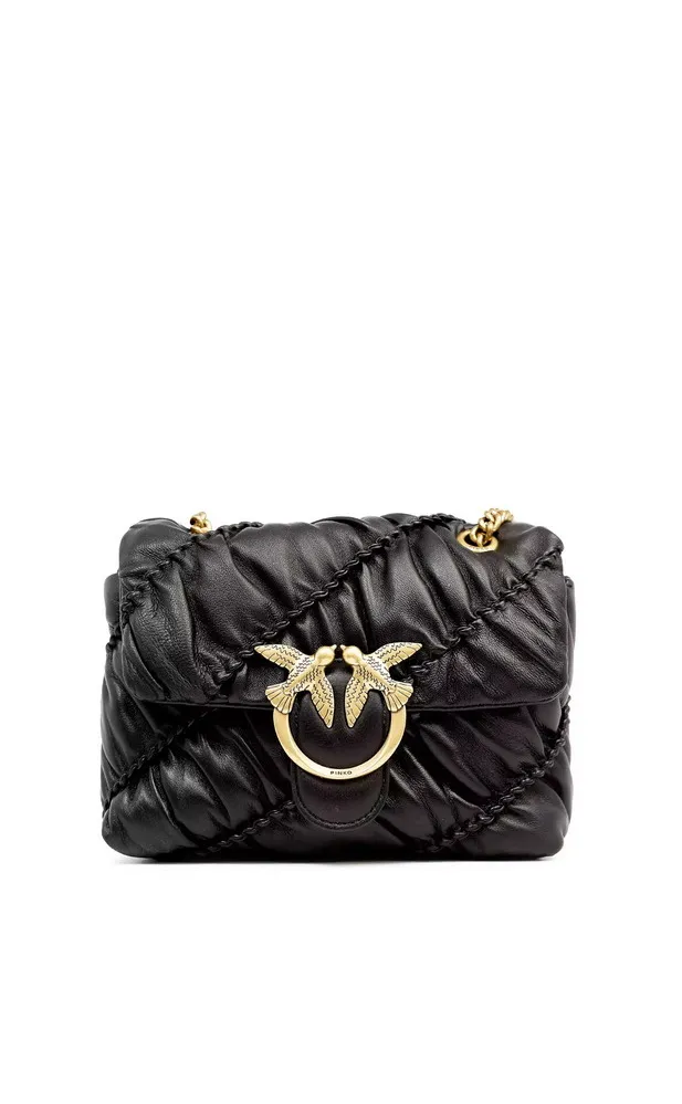 MINI LOVE BAG PUFF RUFFLE – black — фото 1
