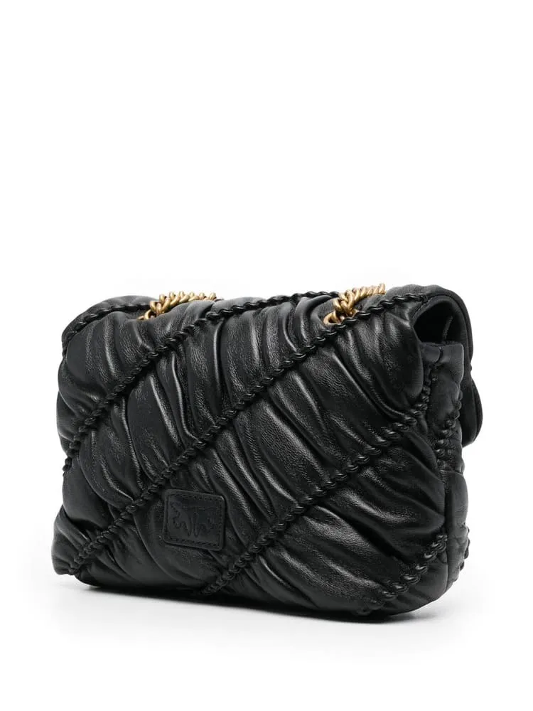 MINI LOVE BAG PUFF RUFFLE – black — фото 4