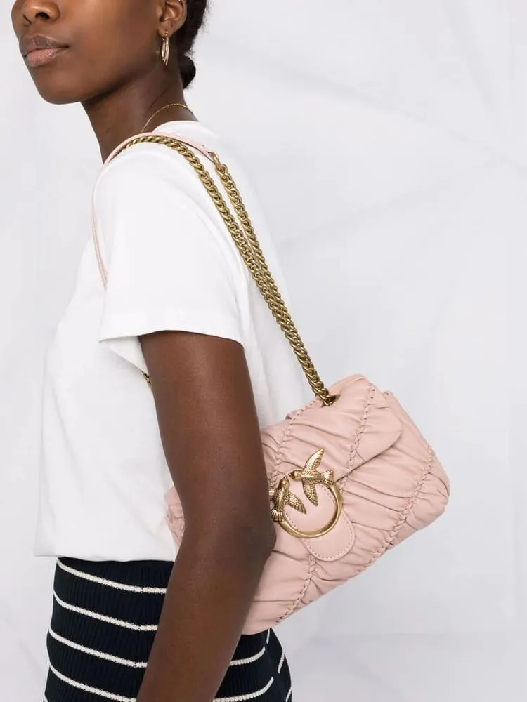 MINI LOVE BAG PUFF RUFFLE – dusty pink — фото 2