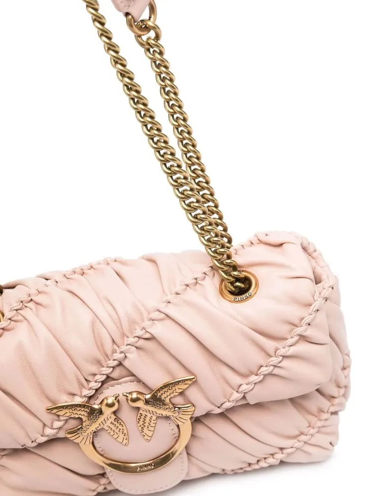 MINI LOVE BAG PUFF RUFFLE – dusty pink — фото 6