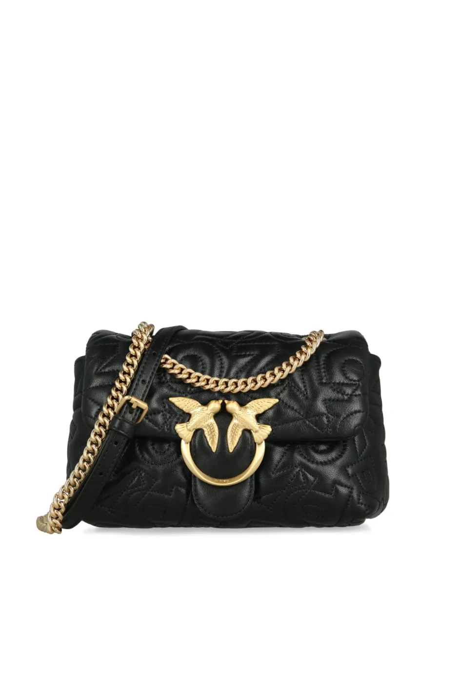 MINI LOVE BAG PUFF STITCHED LOGO – black — фото 1