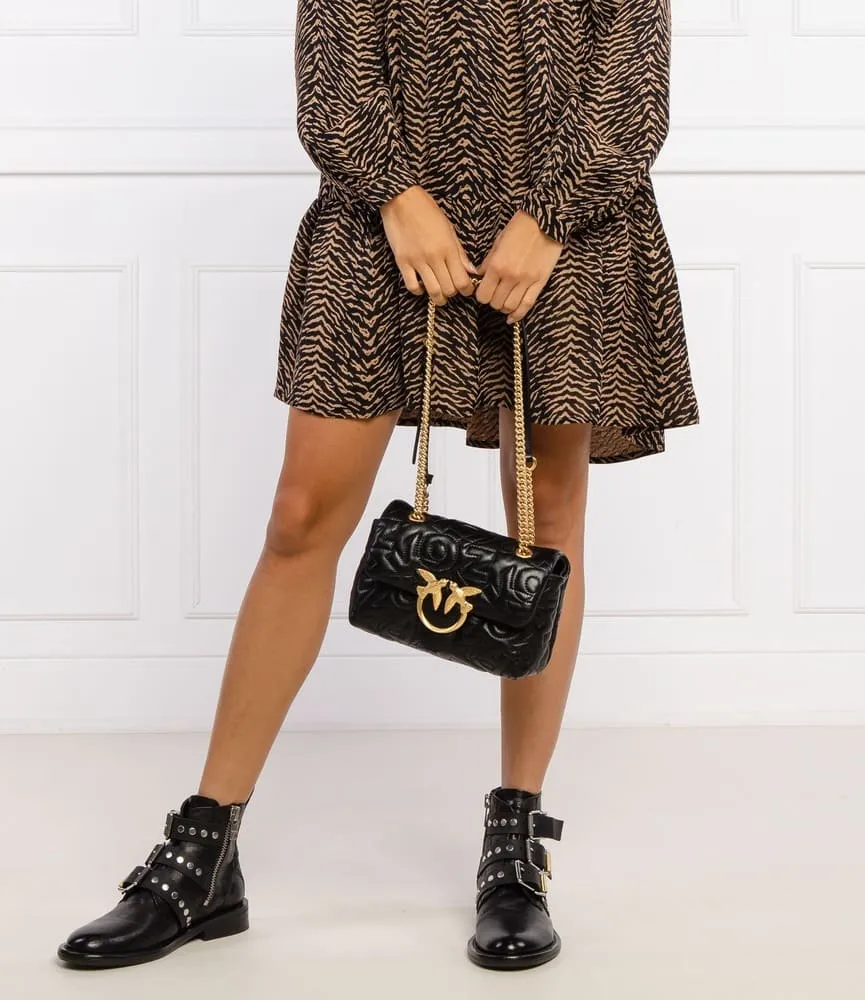 MINI LOVE BAG PUFF STITCHED LOGO – black — фото 3