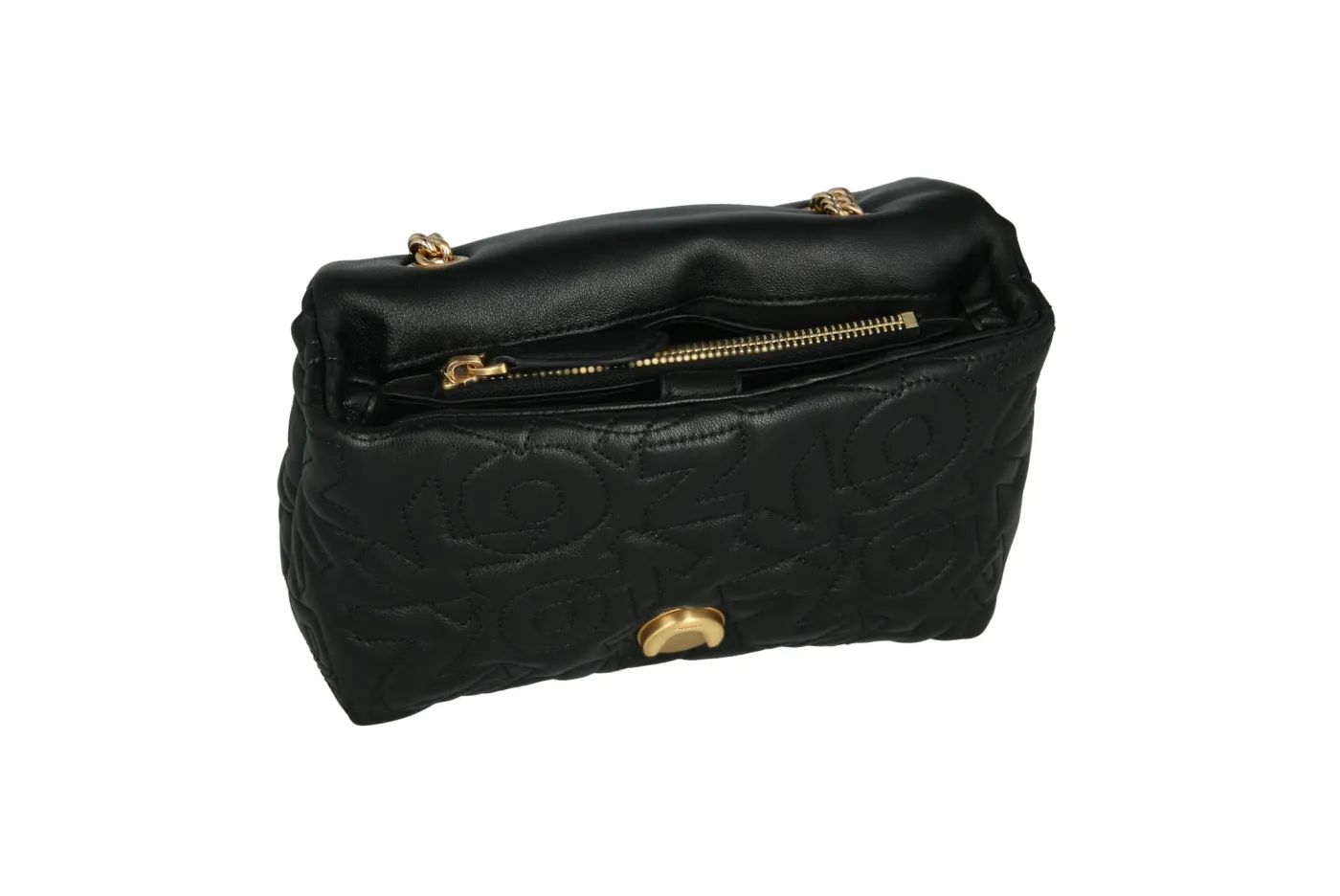 MINI LOVE BAG PUFF STITCHED LOGO – black — фото 5