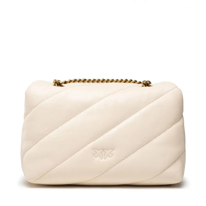 MINI LOVE BAG PUFF VERSITY PINS – white — фото 4