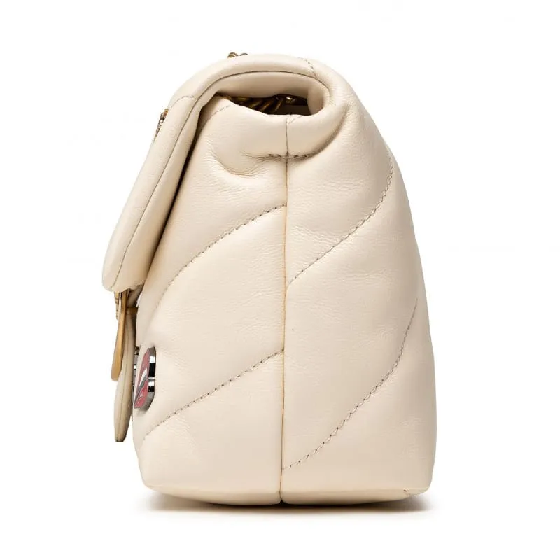 MINI LOVE BAG PUFF VERSITY PINS – white — фото 6
