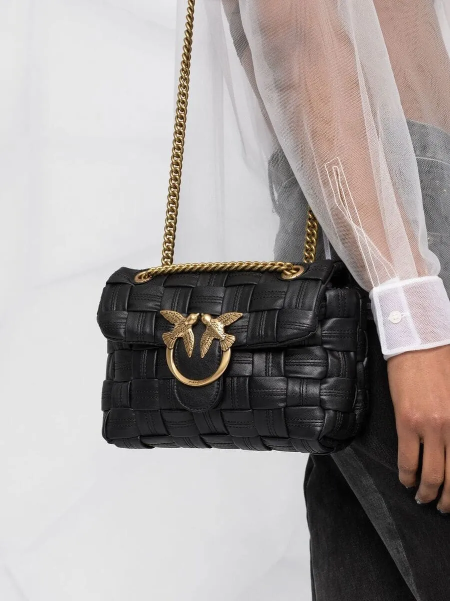 MINI LOVE BAG PUFF WAVE – black — фото 2