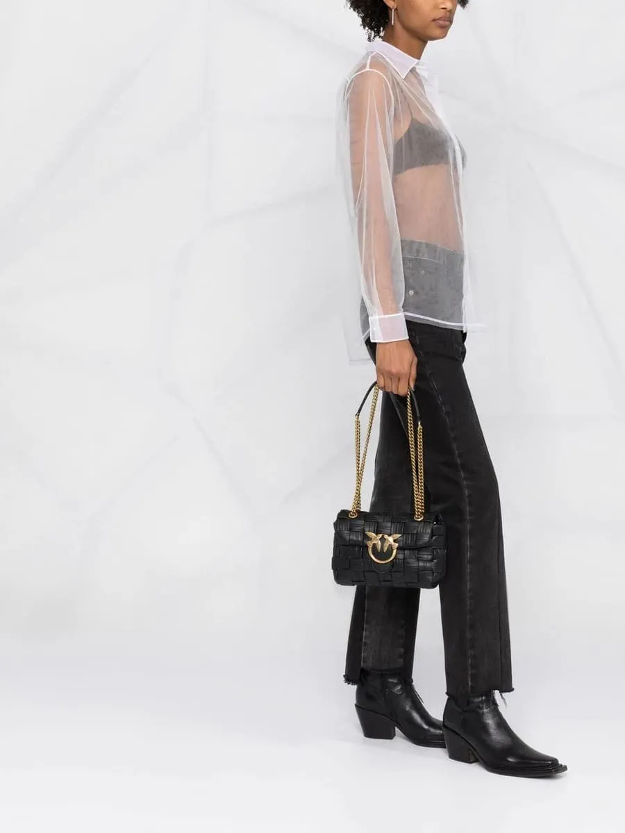 MINI LOVE BAG PUFF WAVE – black — фото 3