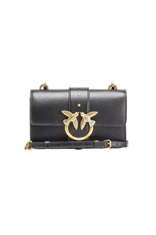 MINI LOVE BAG SIMPLY - black/gold — фото 1