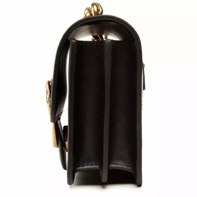 MINI LOVE BAG SIMPLY - black/gold — фото 3