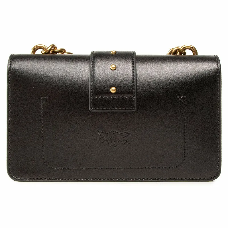MINI LOVE BAG SIMPLY - black/gold — фото 4