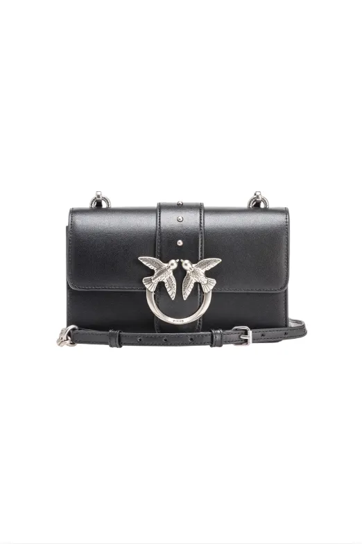 MINI LOVE BAG SIMPLY - black/silver — фото 1