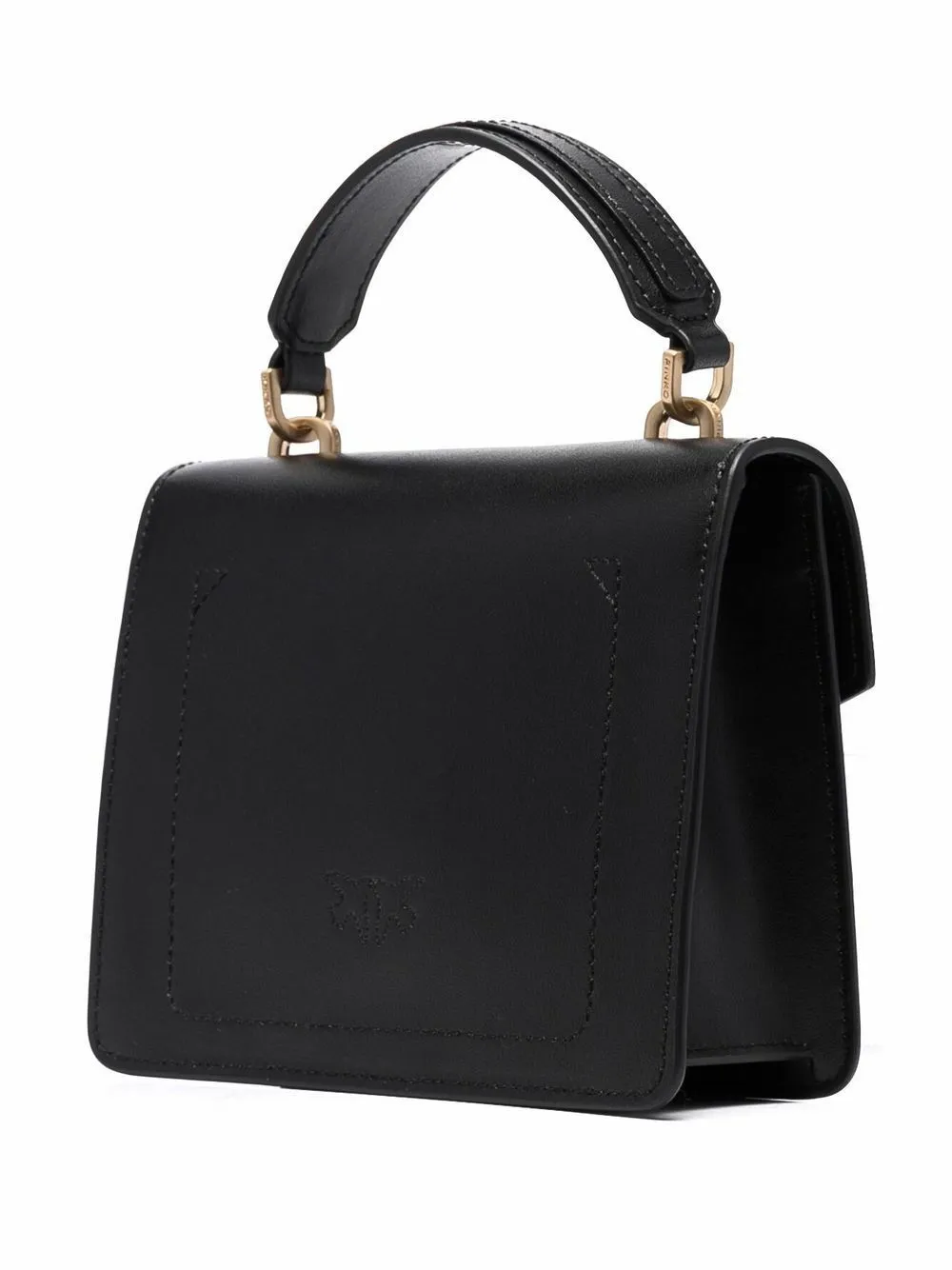 MINI LOVE BAG TOP HANDLE MAXI CHAIN – black — фото 3