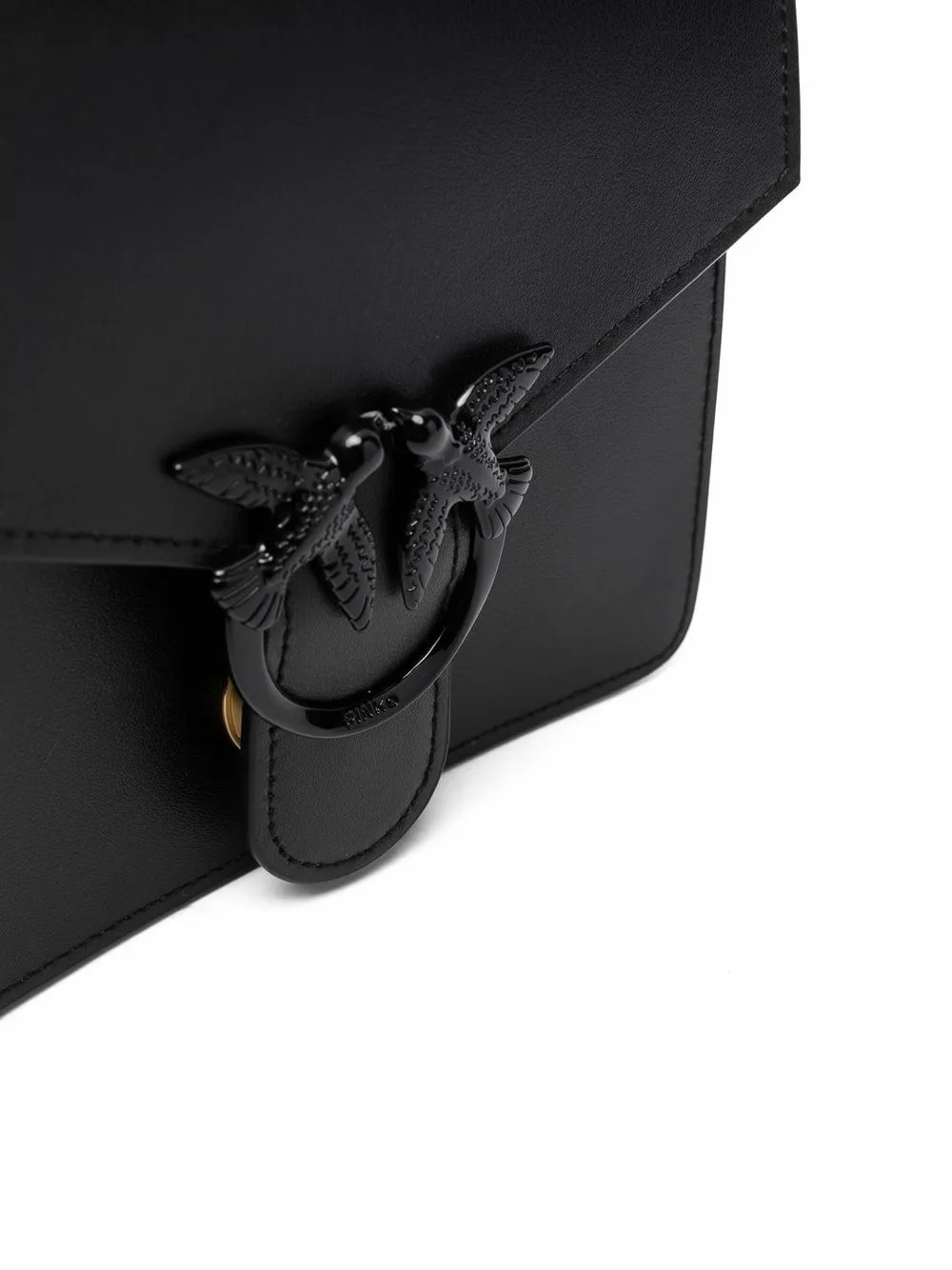 MINI LOVE BAG TOP HANDLE MAXI CHAIN – black — фото 5