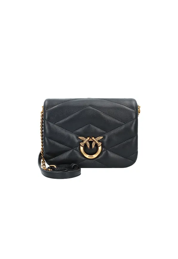 MINI LOVE CLICK PUFF GRAPHIC QUILTED - black — фото 1