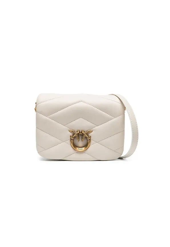 MINI LOVE CLICK PUFF GRAPHIC QUILTED - white — фото 1