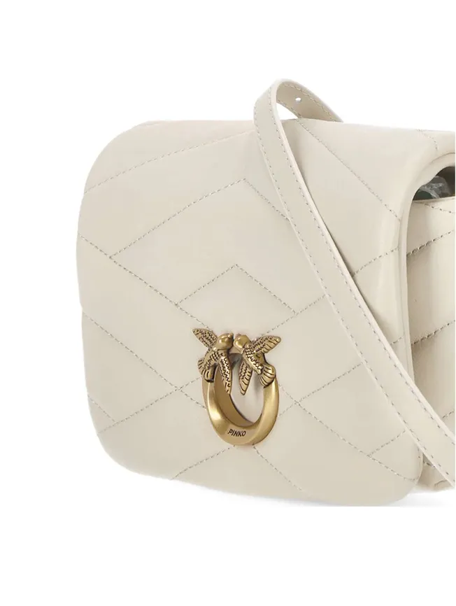 MINI LOVE CLICK PUFF GRAPHIC QUILTED - white — фото 3