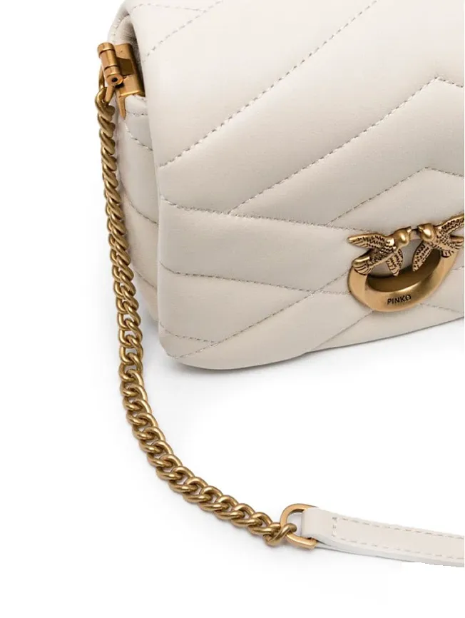 MINI LOVE CLICK PUFF GRAPHIC QUILTED - white — фото 4