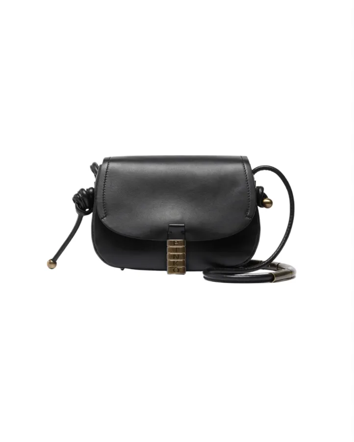 MINI METAL SADDLE BAG - black — фото 1