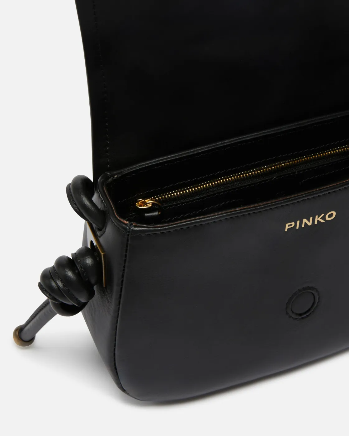 MINI METAL SADDLE BAG - black — фото 3