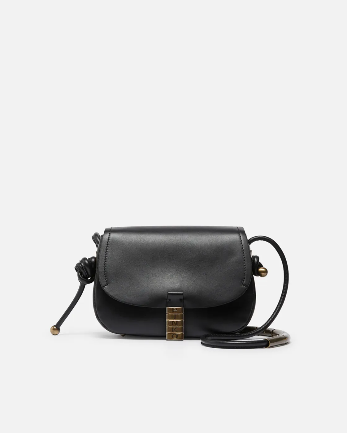 MINI METAL SADDLE BAG - black — фото 6