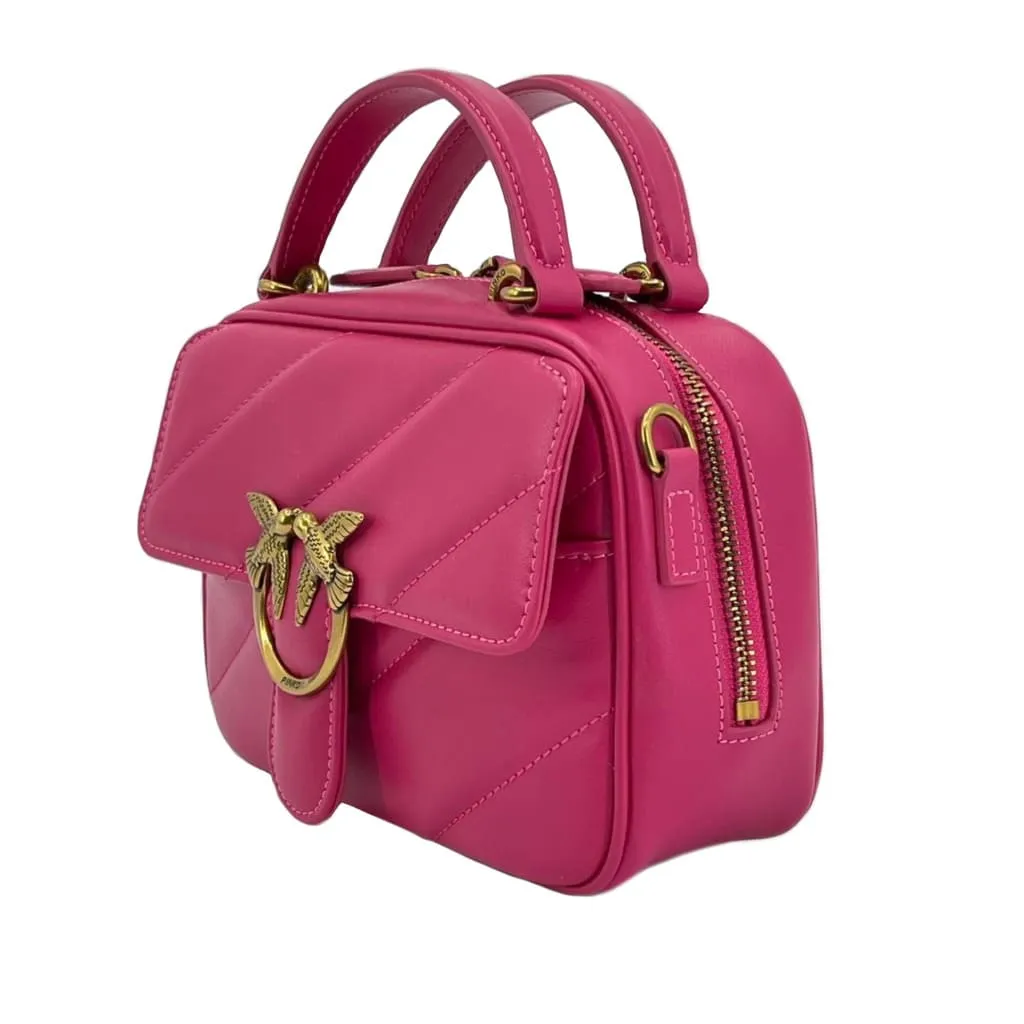 MINI SQUARE BAG MAXI QUILT – fuchsia — фото 2