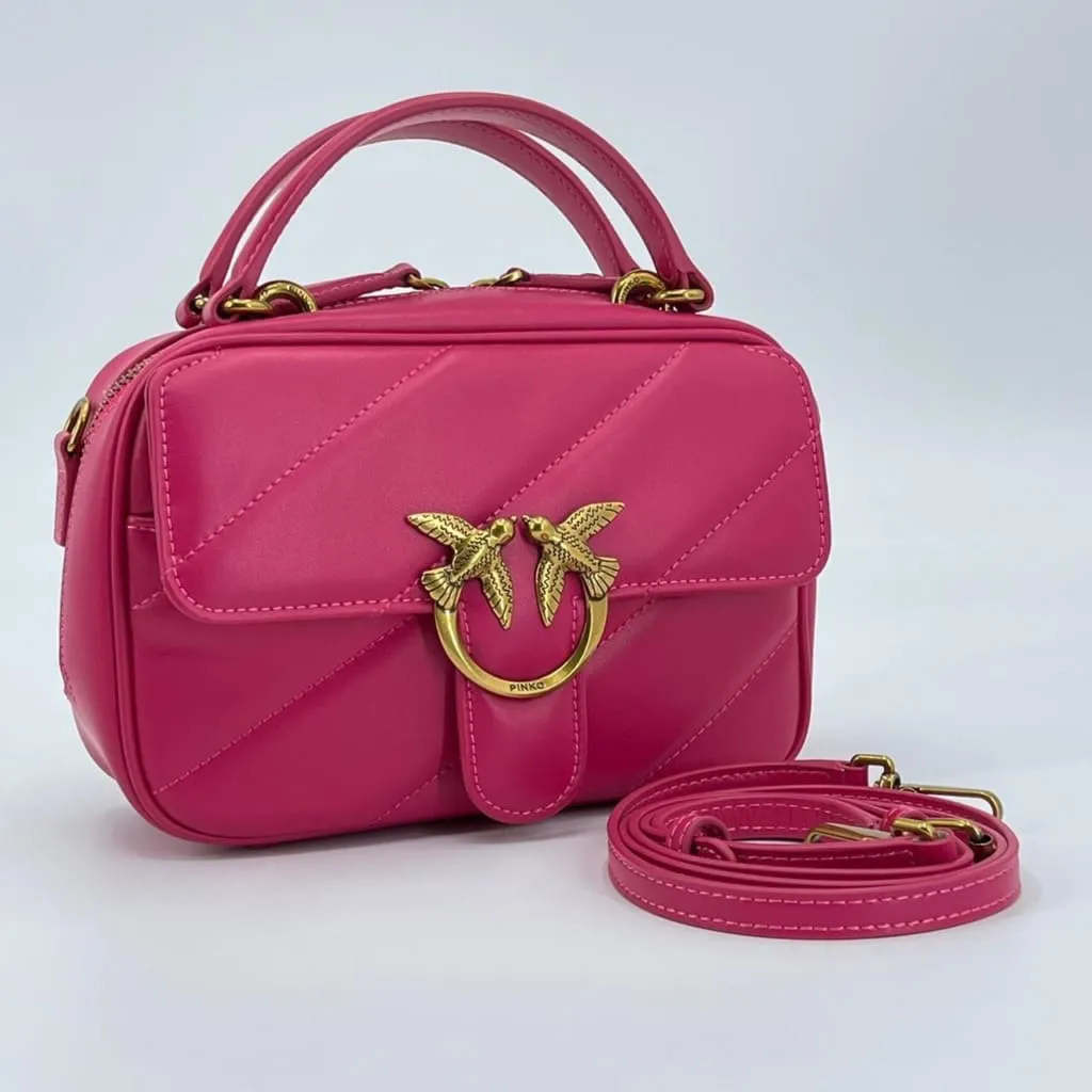 MINI SQUARE BAG MAXI QUILT – fuchsia — фото 3