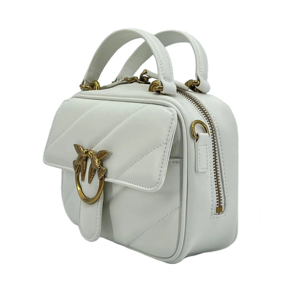 MINI SQUARE BAG MAXI QUILT – white — фото 2