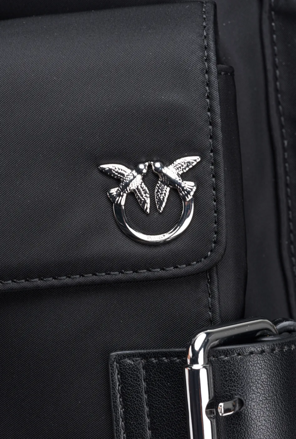 RECYCLED FABRIC BACKPACK - black — фото 4