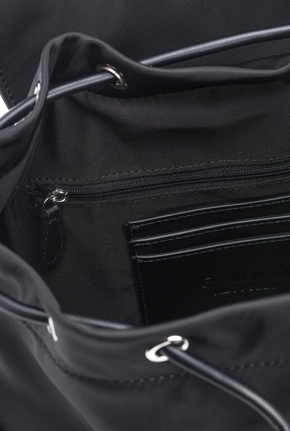 RECYCLED FABRIC BACKPACK - black — фото 6
