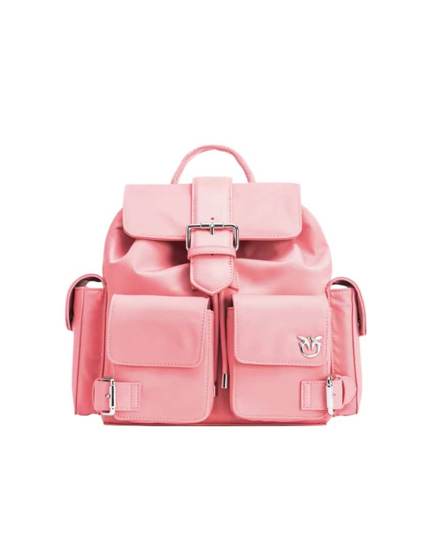 RECYCLED FABRIC BACKPACK - pink