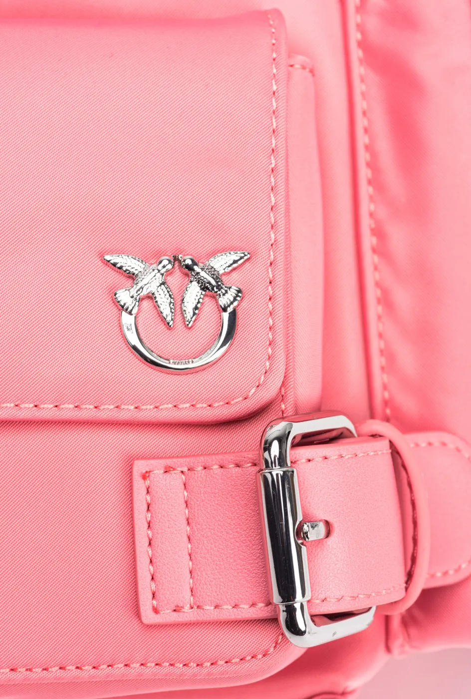 RECYCLED FABRIC BACKPACK - pink — фото 4