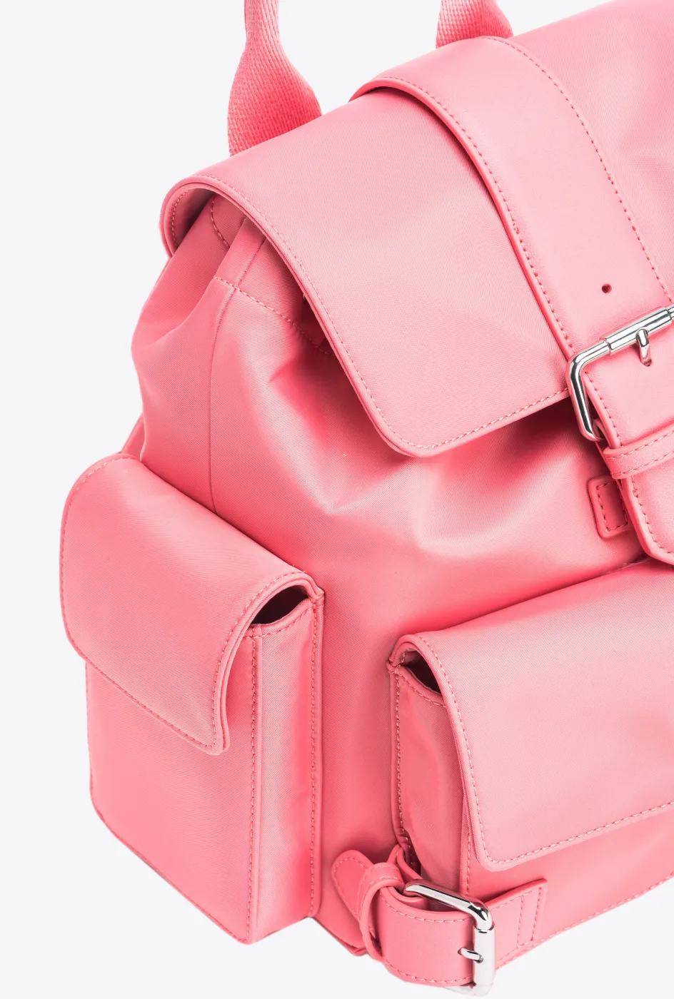RECYCLED FABRIC BACKPACK - pink — фото 5