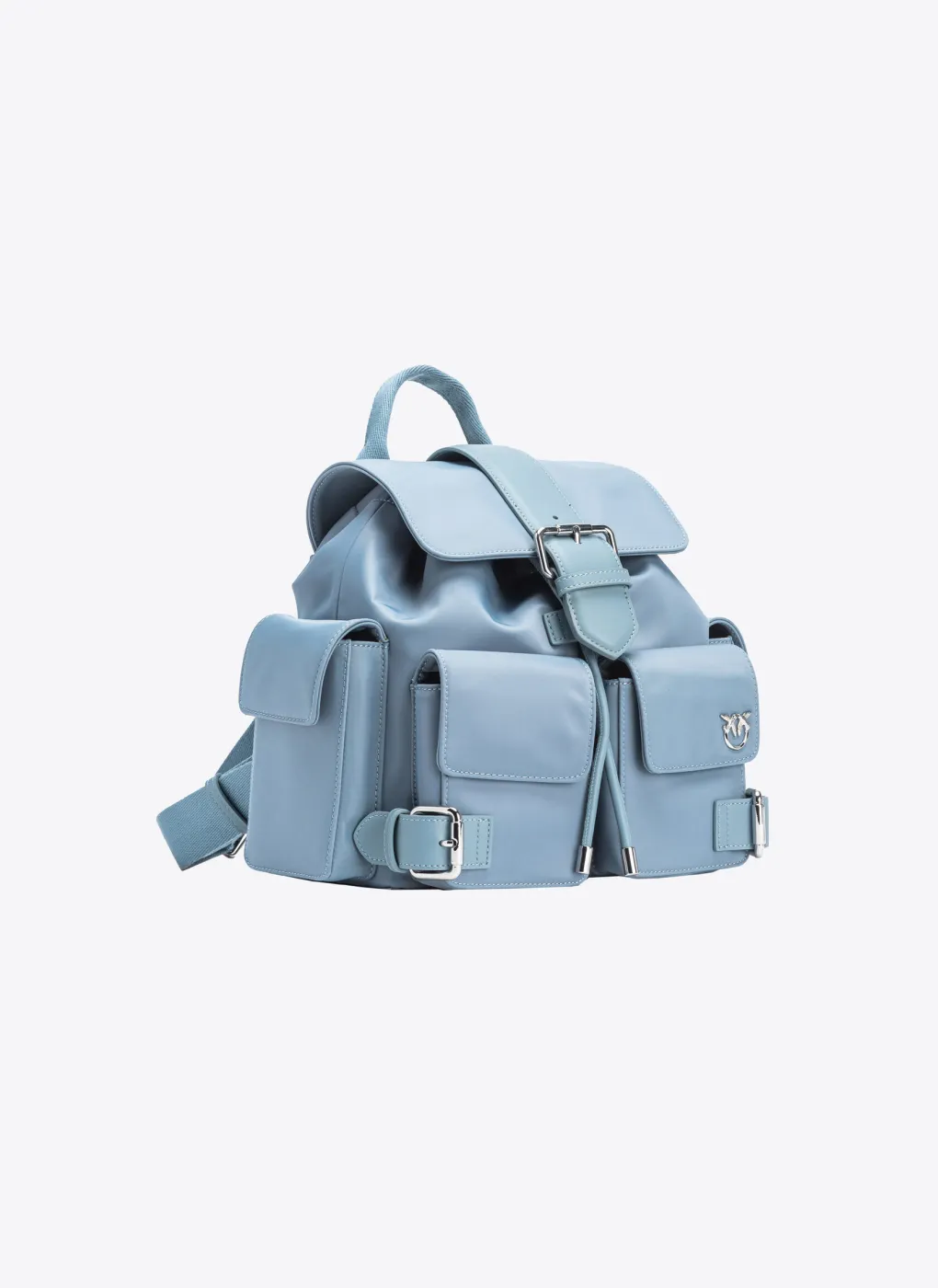 RECYCLED FABRIC BACKPACK - sky blue — фото 3