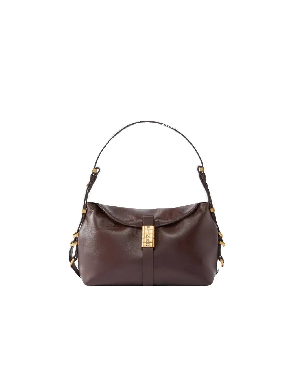 SADDLE BAG SMALL LEATHER BAG - red woody