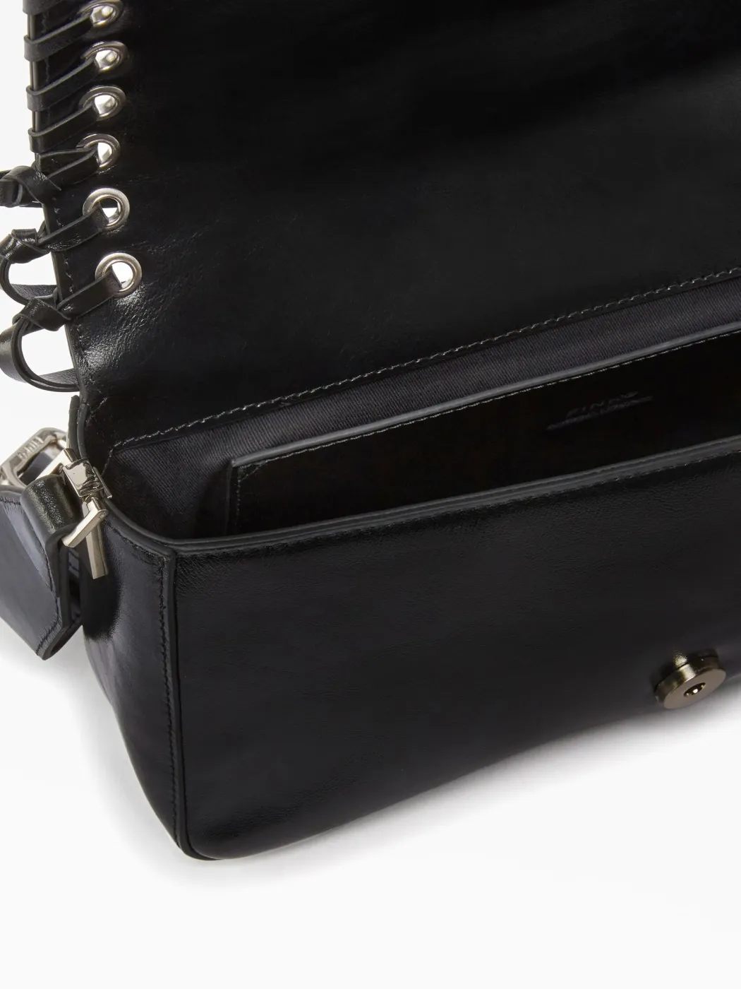 SOFT LOVE BAG SLOUCHY WITH FRINGING - black — фото 4