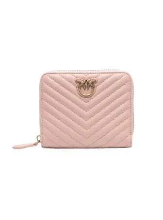 TAYLOR QUILTED WALLET - pink